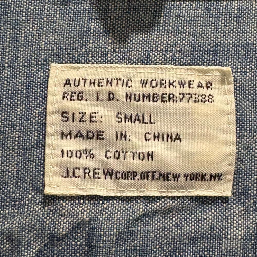 J. Crew Men’s Light Blue Casual Button Down Shirt Size S - Picture 6 of 7